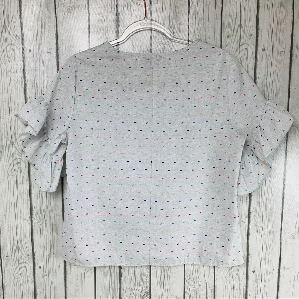 DREW Ruffle Sleeve Top - Picture 7 of 8
